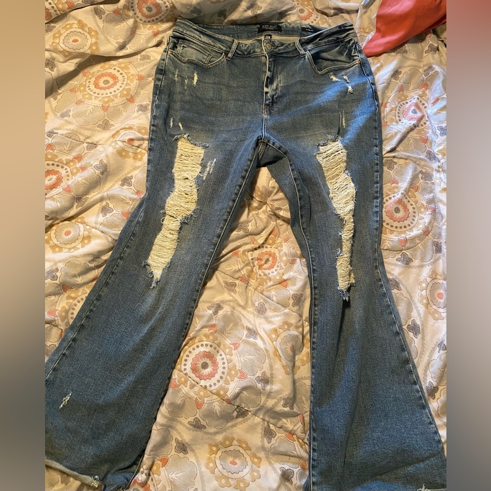Judy Blue plus size 22w distressed flares
